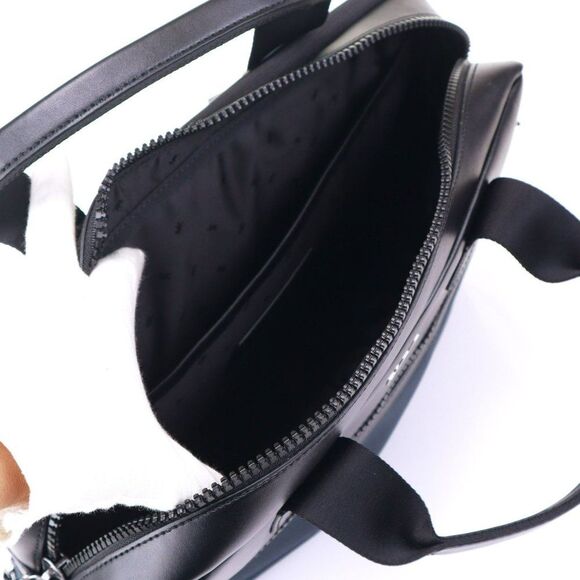 NWT Michael Kors Kent Sport Woven Double Zip Briefcase Navy $495+ - Picture 8 of 16